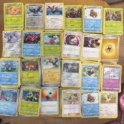 Pokemon Cards Bulk +3000 Common & Uncommon Cards evolving sword stars fusion - Image 1