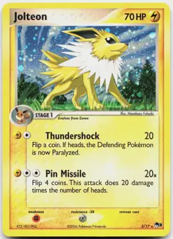 Jolteon 3/17 Rare POP Series 3 Pokemon Holo Lightly Played - Image 1