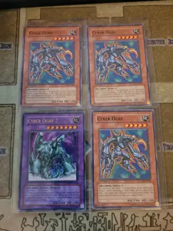 YUGIOH CYBER OGRE 2 ULTRA UNLIMITED + 3X CYBER OGRE CDIP COMMON 1ST ED NM - Image 1