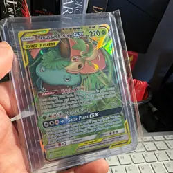 Pokemon TCG Venusaur & Snivy GX TAG TEAM 1/236 SM Cosmic Eclipse Holo UR EN 2019 - Image 1