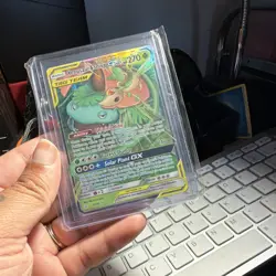 Pokemon TCG Venusaur & Snivy GX TAG TEAM 1/236 SM Cosmic Eclipse Holo UR EN 2019 - Image 3