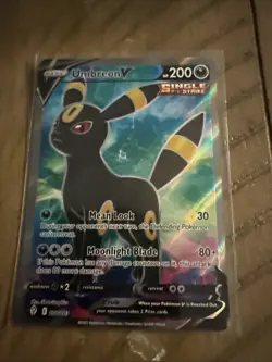 Pokemon Umbreon V 188/203 SWSH07 Evolving Skies Full Art Ultra Rare Holo 200 HP - Image 1