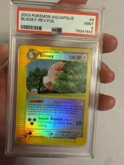 2003 Pokemon Blissey Reverse Holo Rare E Reader Aquapolis 6/147 PSA 9 Mint! WOTC - Image 5