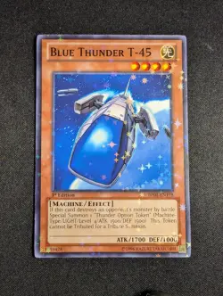 Yugioh - Blue Thunder T-45 BP01-EN198 1st Edition Starfoil Rare NM - Image 1