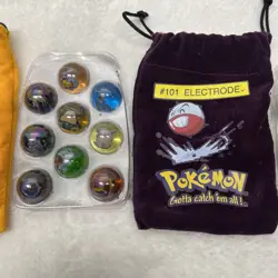 Vintage 1999-2000 Pokemon Marble LOT OF 27 And 3 Pouches - Image 4