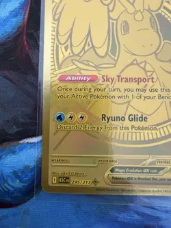 Mega Dragonite EX Dragonite ASC 295/217 Secret Rare Gold Full Art Holo HP 370 - Image 5