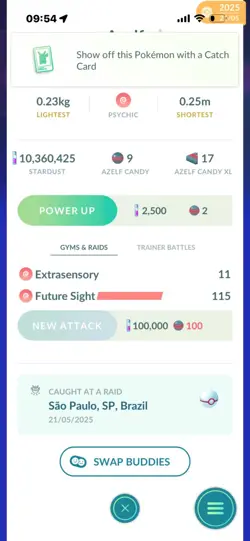 Pokemon Go Legendary Shiny Azelf - Image 2