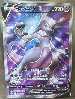 The Pokemon Company Pokemon TCG Mewtwo V SWSH229 SWSH Promo Full Art Holo - Image 1