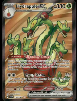 2024 Hydrapple ex - 156/142 Ultra Rare Holo NM/Mint SV07: Stellar Crown Pokemon - Image 1