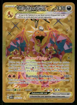 Pokemon Charizard ex Obsidian Flames 228/197 Holo Hyper Rare LP - Image 1