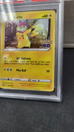 2022 PIKACHU HOLO POKEMON GO TINS BLACK STAR PROMO POKEMON TCG PSA 9 #SWSH234 - Image 3