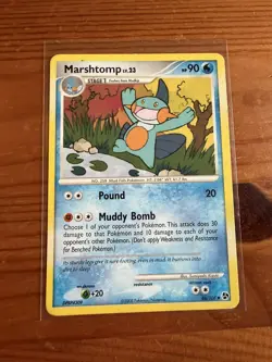Pokemon Marshtomp 46/106 Great Encounters Uncommon Card 2008 LP - Image 1