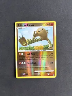 Pokemon TCG Hitmonlee Legends Awakened 100/146 Reverse Holo Common 2008 Nintendo - Image 1