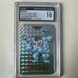 1996 Pokemon JP Bandai Carddass Vending Machamp Green Prism #68 CGC 10 🔥 - Image 1