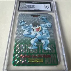 1996 Pokemon JP Bandai Carddass Vending Machamp Green Prism #68 CGC 10 🔥 - Image 2