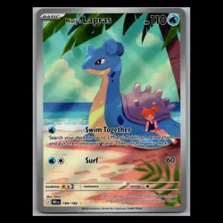 Pokemon TCG Misty's Lapras IR Illustration Rare Full Art 194/182 Destined Rivals - Image 1