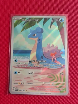 Pokemon TCG Misty's Lapras Full Art Secret Rare Card 194/182, Destined Rivals - Image 1