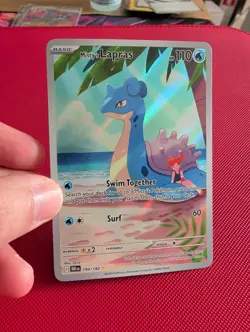 Pokemon TCG Misty's Lapras Full Art Secret Rare Card 194/182, Destined Rivals - Image 3