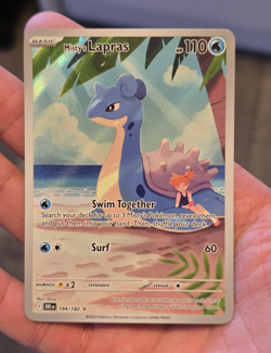 Pokemon TCG Misty's Lapras 194/182 Destined Rivals IR Holo Full Art Pack fresh - Image 1