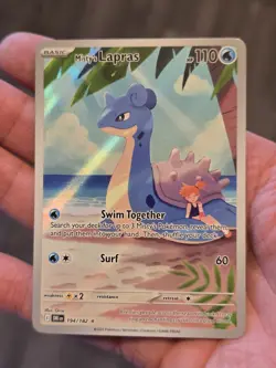 Pokemon TCG Misty's Lapras 194/182 Destined Rivals IR Holo Full Art Pack fresh - Image 2