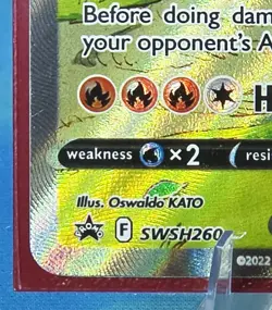 Pokemon TCG Charizard V SWSH260 SWSH: Sword & Shield Promo Cards Holo - Image 2