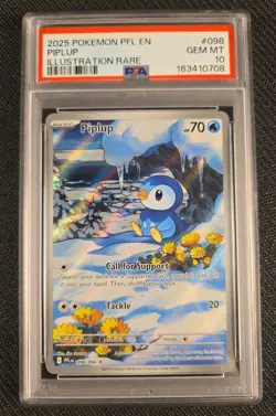 Piplup #098/094 Phantasmal Flames IR Holo PSA 10 Pokemon Card*TEW - Image 1