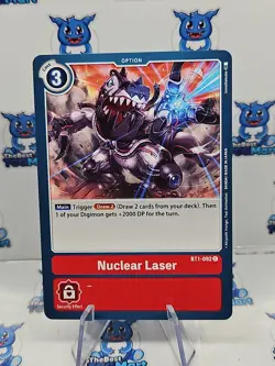Digimon Card Game Nuclear Laser BT1-092 C NM - Image 1