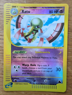 Xatu ~ 35/144 ~ Rare Reverse Holo ~ Skyridge ~ E-Card Reader ~ Print Error!! - Image 1