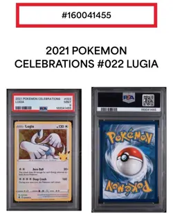 2021 Pokemon Lugia Celebrations 022/025 Lot of 2 Graded PSA 9 MINT Holo Cards - Image 2