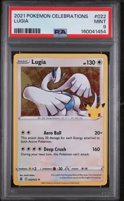 2021 Pokemon Lugia Celebrations 022/025 Lot of 2 Graded PSA 9 MINT Holo Cards - Image 4