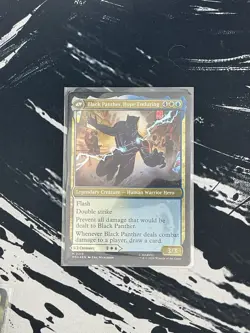 MTG: Marvel Super Heroes - King T'Challa/Black Panther - Mythic #219 - Foil - Image 2