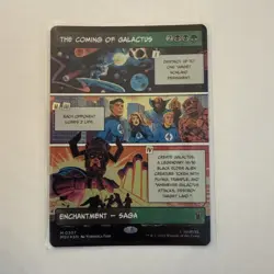 The Coming of Galactus (Borderless) 307 Marvel Super Heroes Foil NM/M MTG - Image 1