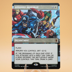 Avengers Assemble! | 297 | Borderless Foil | Mythic | Marvel Super Heroes | MTG - Image 1