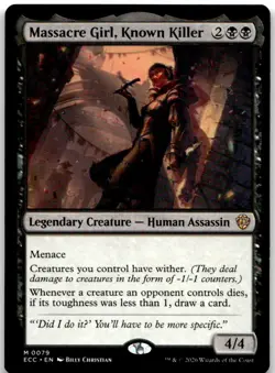 Massacre Girl, Known Killer 79 Commander Lorwyn Eclipsed Magic: The Gathering NM - Image 1