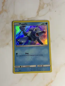 Pokemon Card Popplio SM03 Black Star Promo Sun & Moon Holo Rare - Image 1