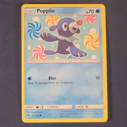 Popplio 65/214 - Lost Thunder - Common Pokemon Card - LP - Image 1