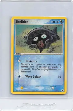 SHELLDER 79/112 - NON-Holo - Fire Red & Leaf Green - 2004 Pokemon Card - NM/LP - Image 1