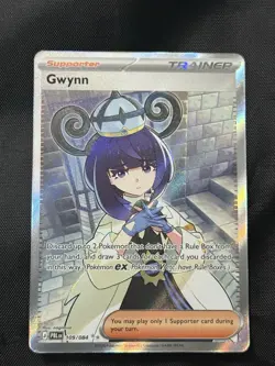 Pokemon TCG Pitch Black Gwynn 109/084 Illustration Rare NM - Image 1