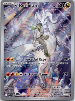 N's Reshiram 167/159 Illustration Rare Journey Together Pokemon Holo Near Mint - Image 1