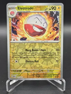 Pokemon TCG Electrode #101/165 Scarlet&Violet 151 Reverse Holo Rare NM Condition - Image 1