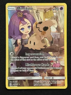 Pokemon Mimikyu 245/236 Secret Rare Cosmic Eclipse Pokemon Near Mint - Image 1