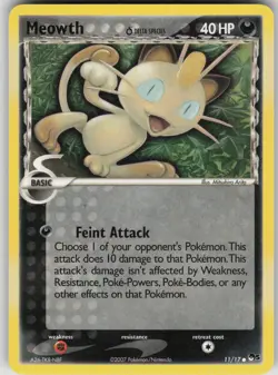 Pokemon TCG Meowth (Delta Species) Common POP Series 5 011/017 - Image 1