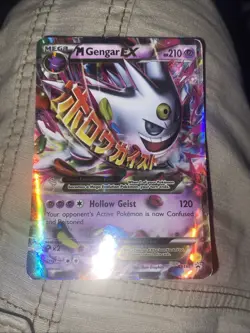 Pokemon M Gengar EX XY166 XY Promo Full Art Holo Mega EX 210 HP - Image 1