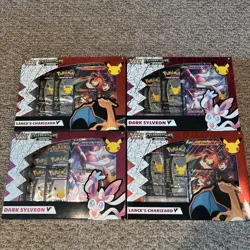 Pokemon TCG SW&SH Celebrations Collection 2-Dark Slyveon V 2-Lance’s Charizard V - Image 2