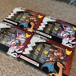 Pokemon TCG SW&SH Celebrations Collection 2-Dark Slyveon V 2-Lance’s Charizard V - Image 3