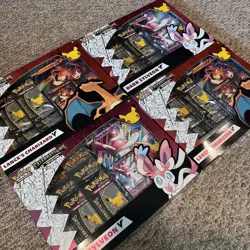 Pokemon TCG SW&SH Celebrations Collection 2-Dark Slyveon V 2-Lance’s Charizard V - Image 4