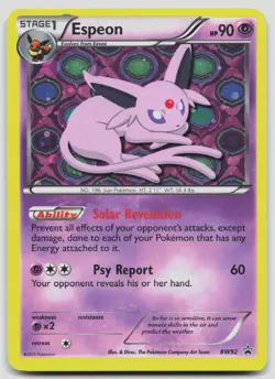 Espeon BW92 Black And White Promo Holo Pokemon MP - Image 1