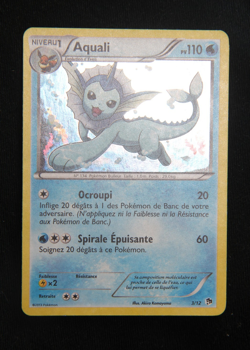 Pokemon "Aquali / Vaporeon" 3/12 *Holo* McDonald's 2013 - French - Excellent - Image 5