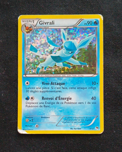 Pokemon "Givrali / Glaceon" 4/12 *Holo* McDonald's 2013 - French - Poor - Image 1