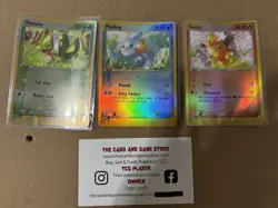 Pokemon Promo Torchic Mudkip Treecko Black Star Pokemon TCG Card - Image 1